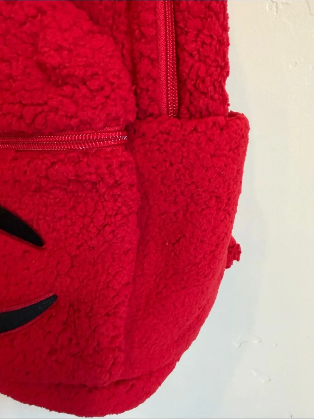 CHAMPION Red Sherpa Mini Logo Backpack